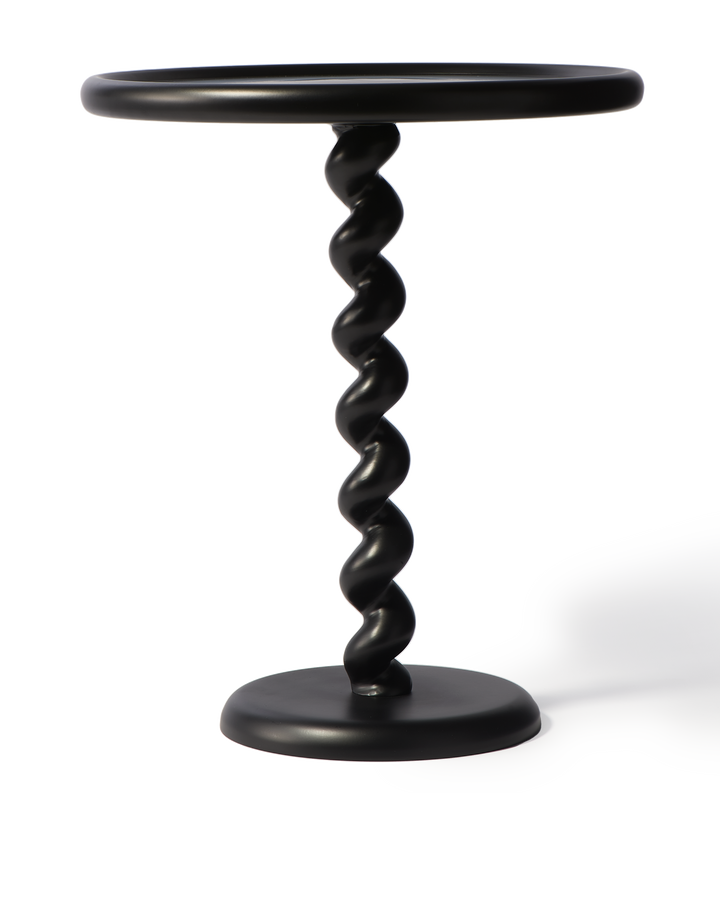 Polspotten - Bijzettafel Twister Zwart