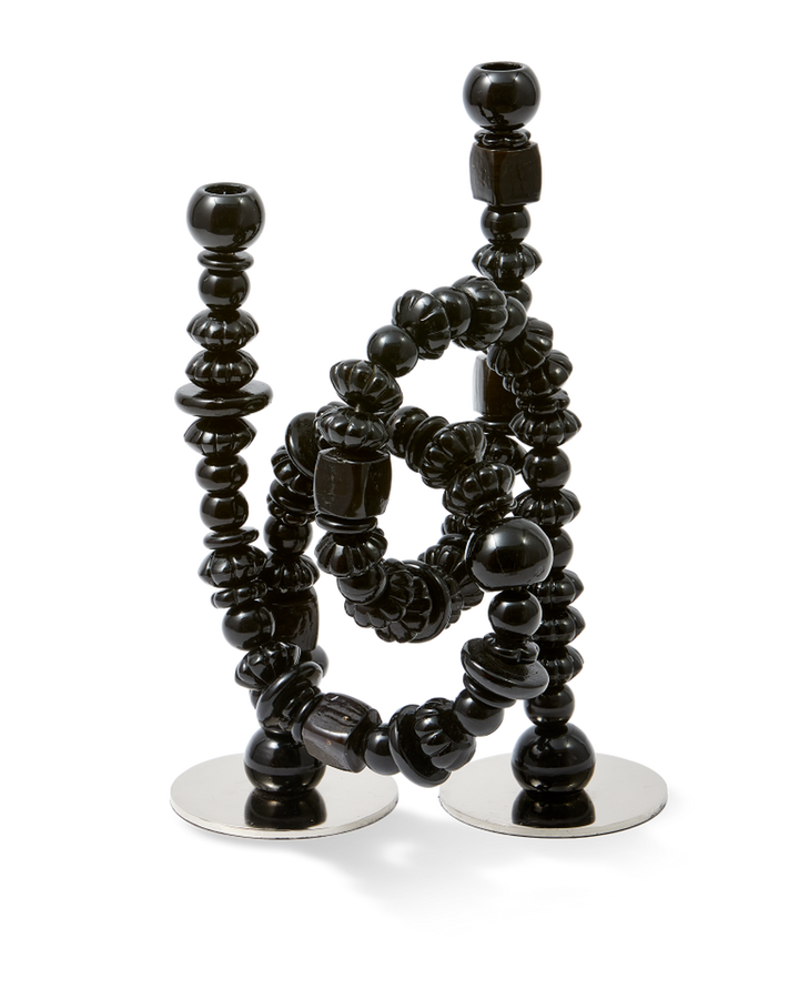 Polspotten - Kandelaar Beads Zwart