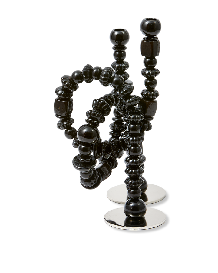 Polspotten - Kandelaar Beads Zwart