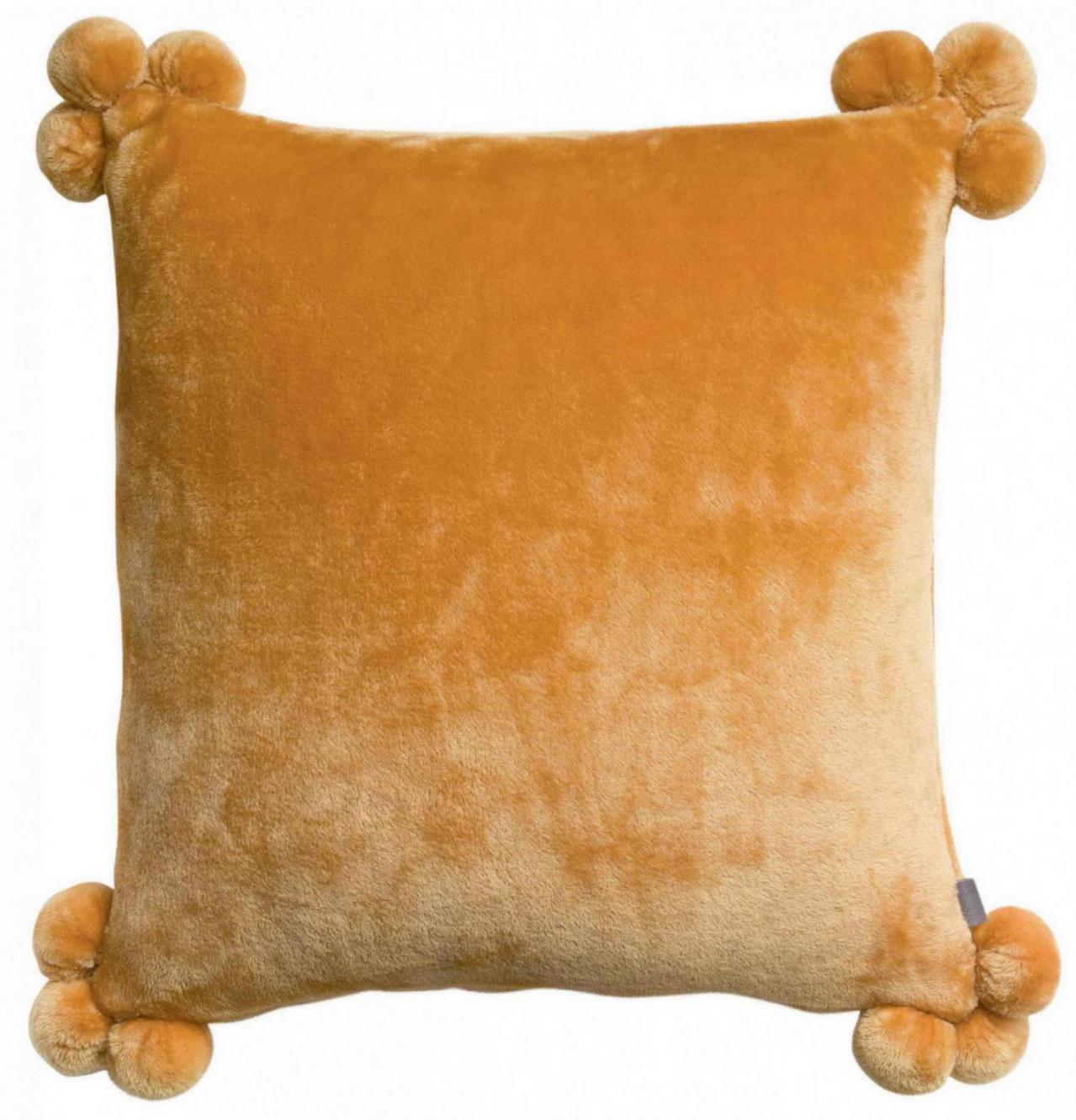 Kussen Tender Pompons Ocre 45 X 45
