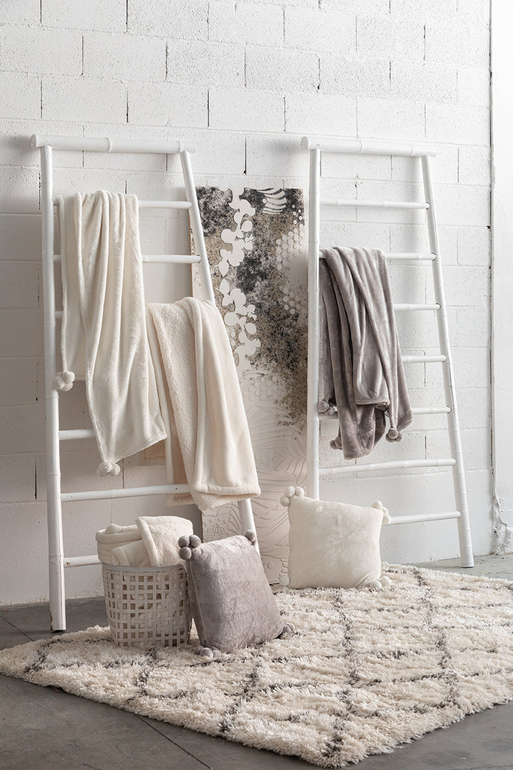 Vivaraise - Michka plaid Neige 130 X 160