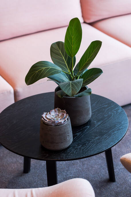 Pottery Pots - Bloempot Patt M, Zwart Washed