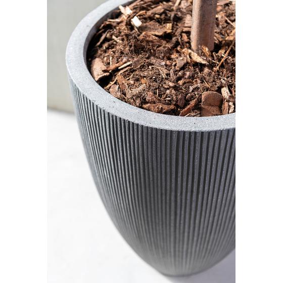 Pottery Pots - Bloempot Jesslyn S, Donkergrijs
