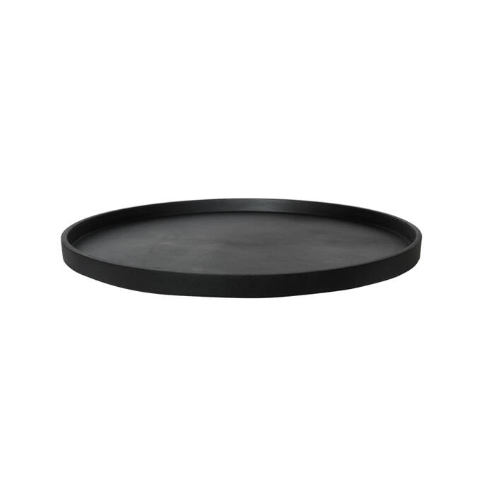 Pottery Pots - Saucer Round M, Zwart
