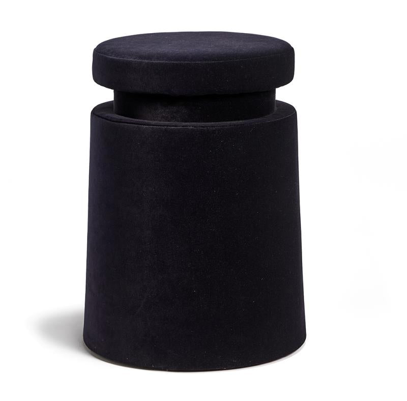 Henry Dean | Tsjomoloenga kruk fluweel Black H47 cm