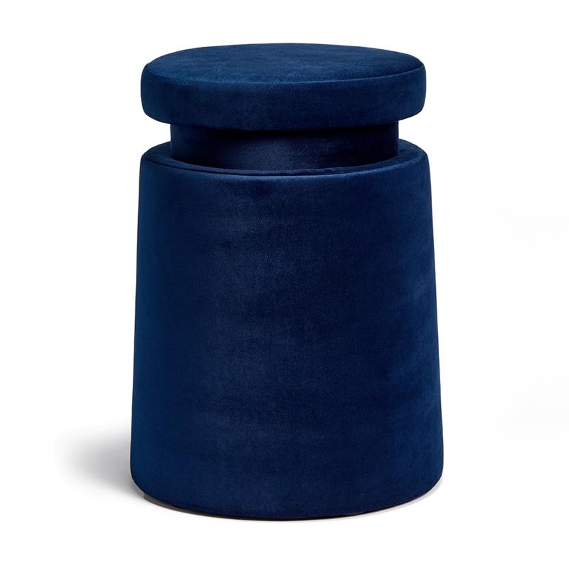 Henry Dean | Tsjomoloenga kruk fluweel Dark Blue H47 cm