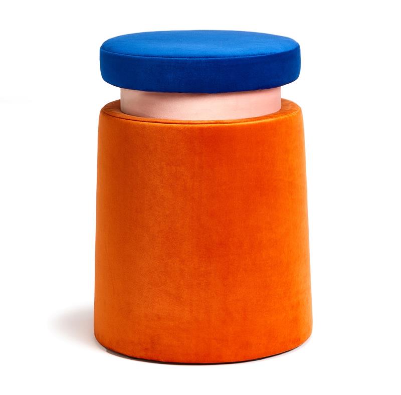Henry Dean | Tsjomoloenga kruk fluweel Rust/B/A H47 cm