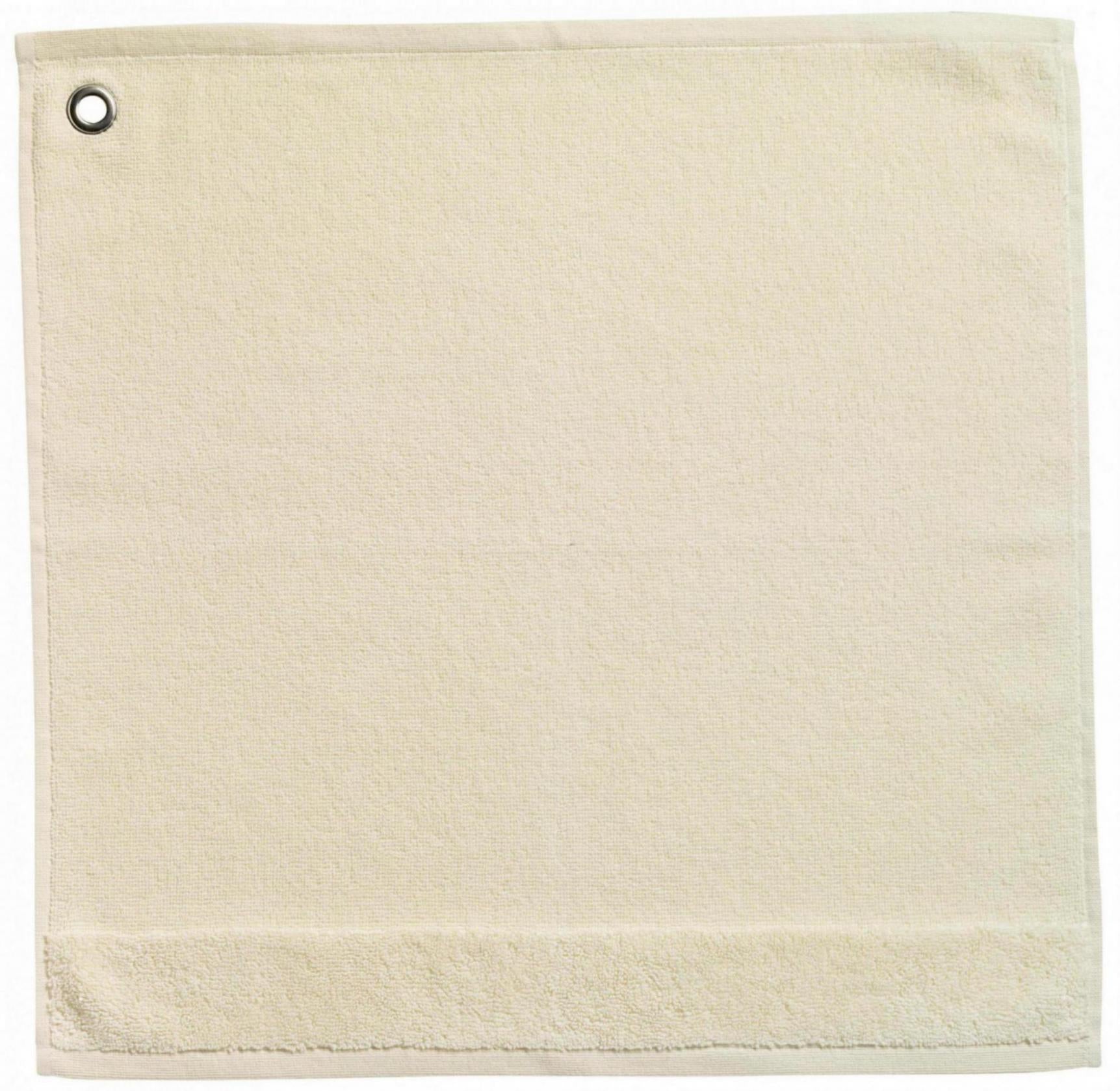 Handdoek met oogje Curl Ivoire 50 X 50
