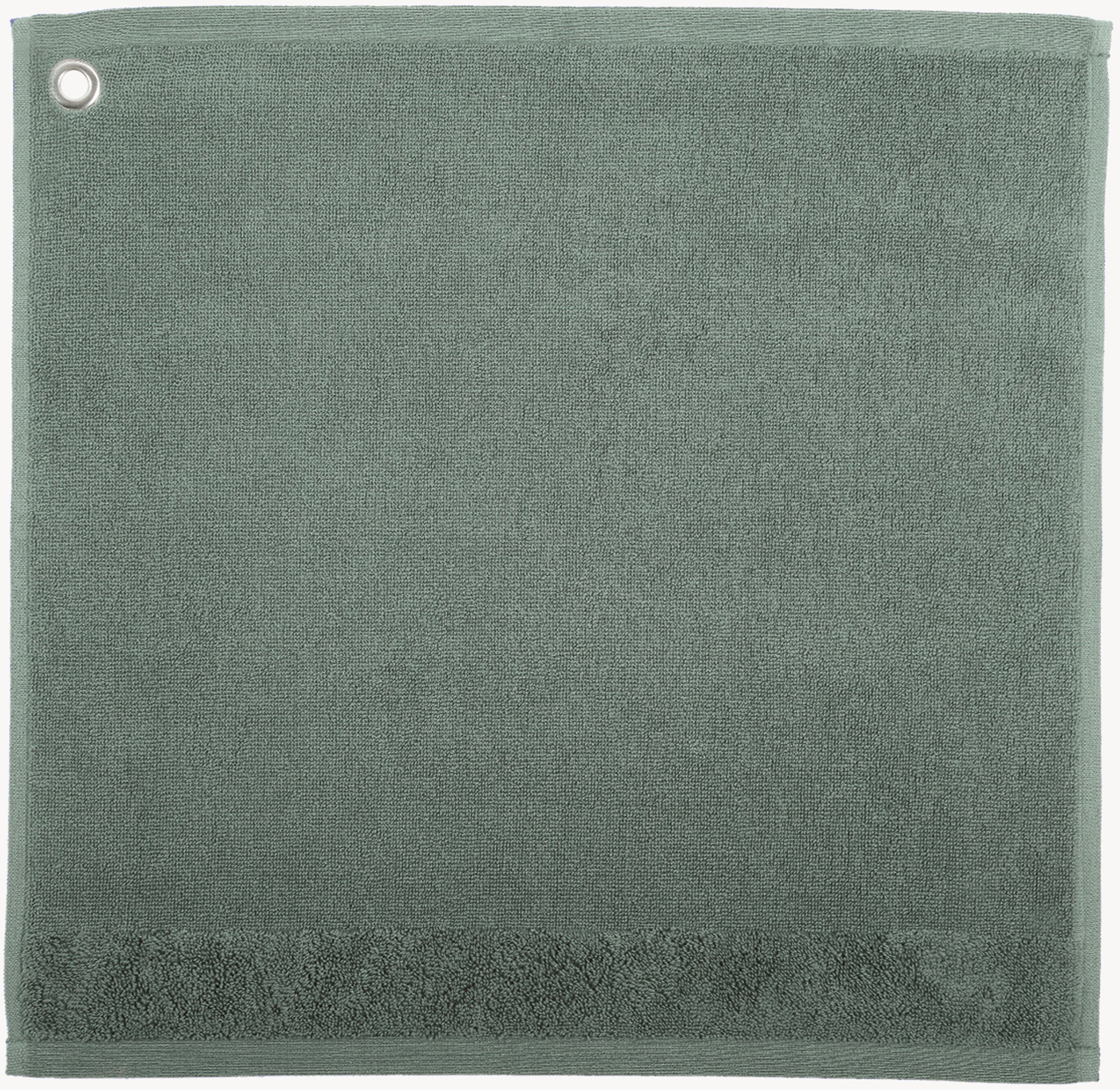 Handdoek met oogje Curl Vert de gris 50 X 50