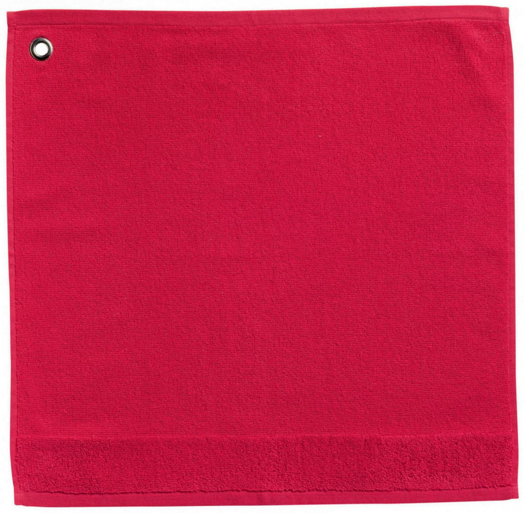 Handdoek met oogje Curl Geranium 50 X 50