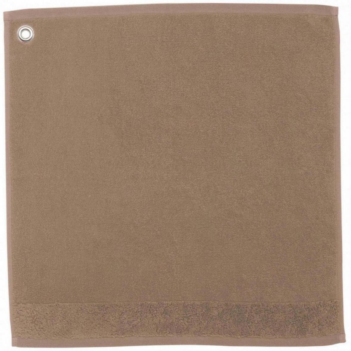 Handdoek met oogje Curl Tabac 50 X 50