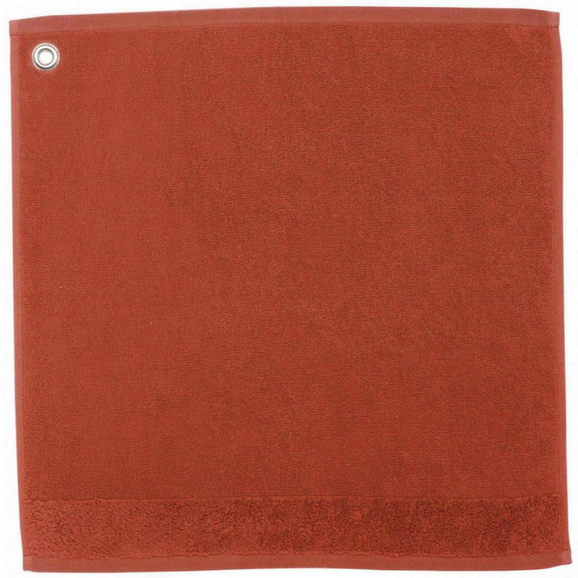 Handdoek met oogje Curl Terracotta 50 X 50
