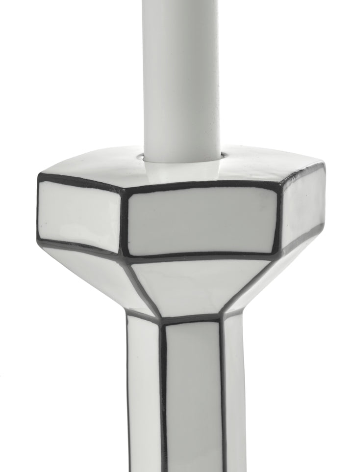 Serax - Annebet Philips - Kaars Wit/Zwart Holder M