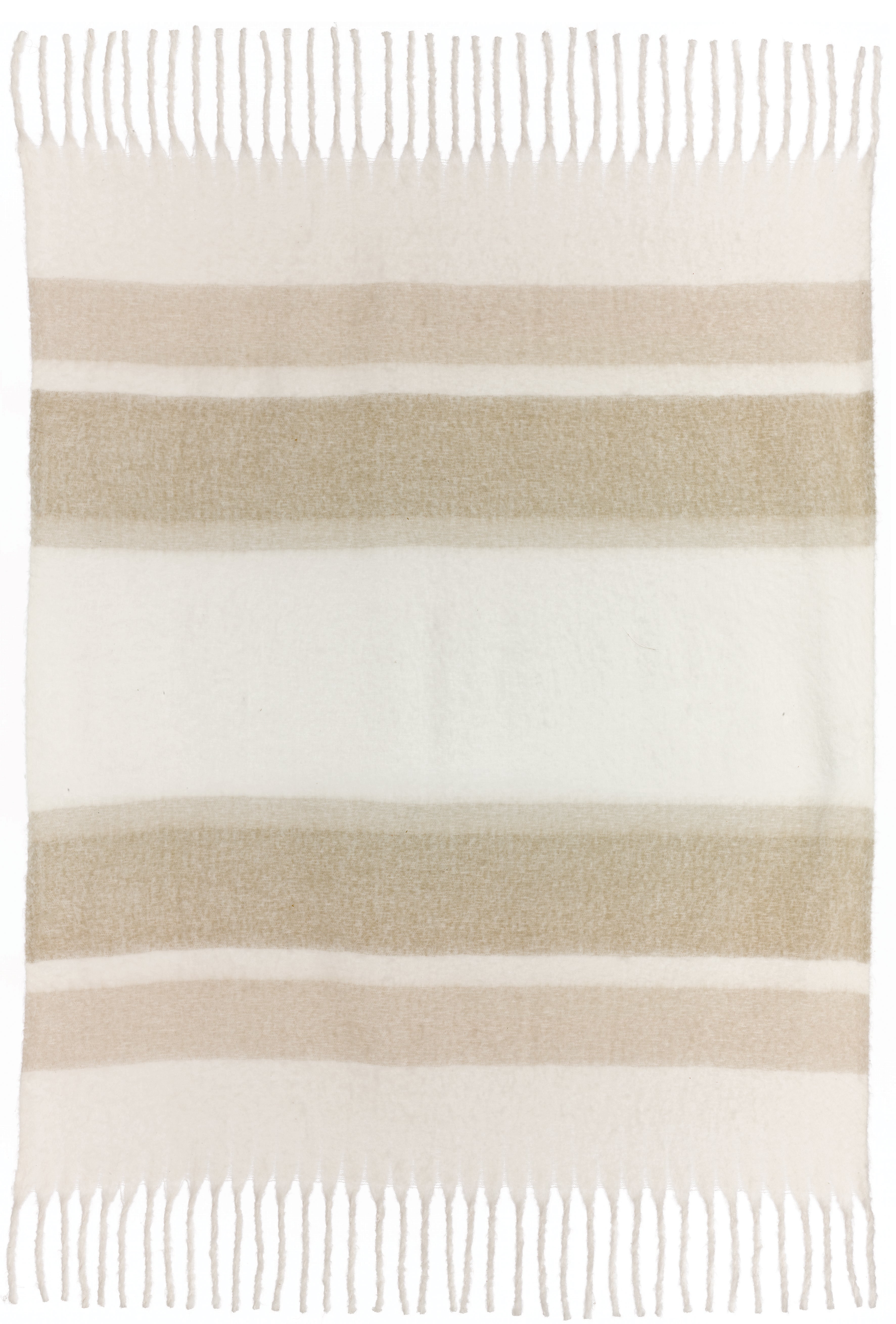 Gerecycleerd plaid Isabel Naturel 130 X 160