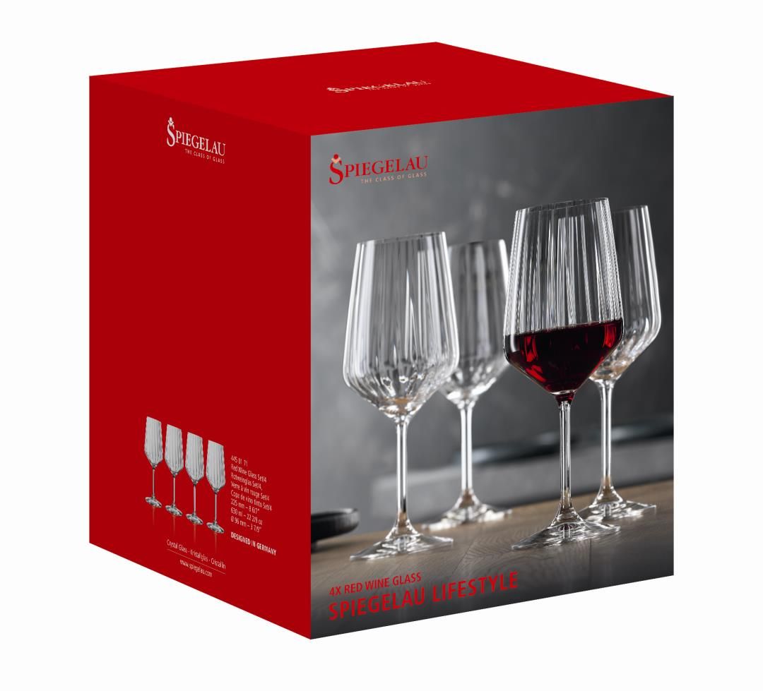 Spiegelau - Lifestyle rodewijnglas 630 ml set van 4