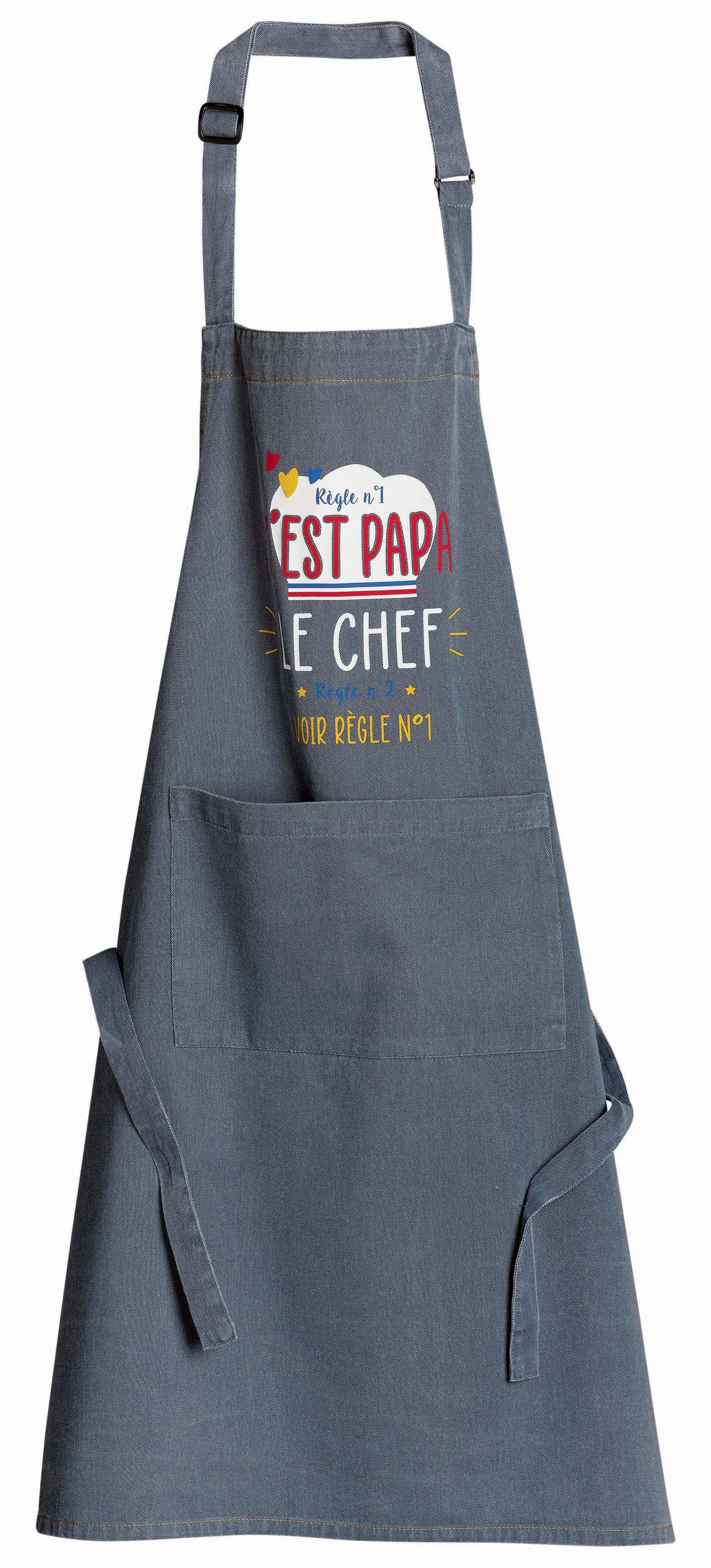 Keukenschort Peps Chef Papa Jeans 72 X 90