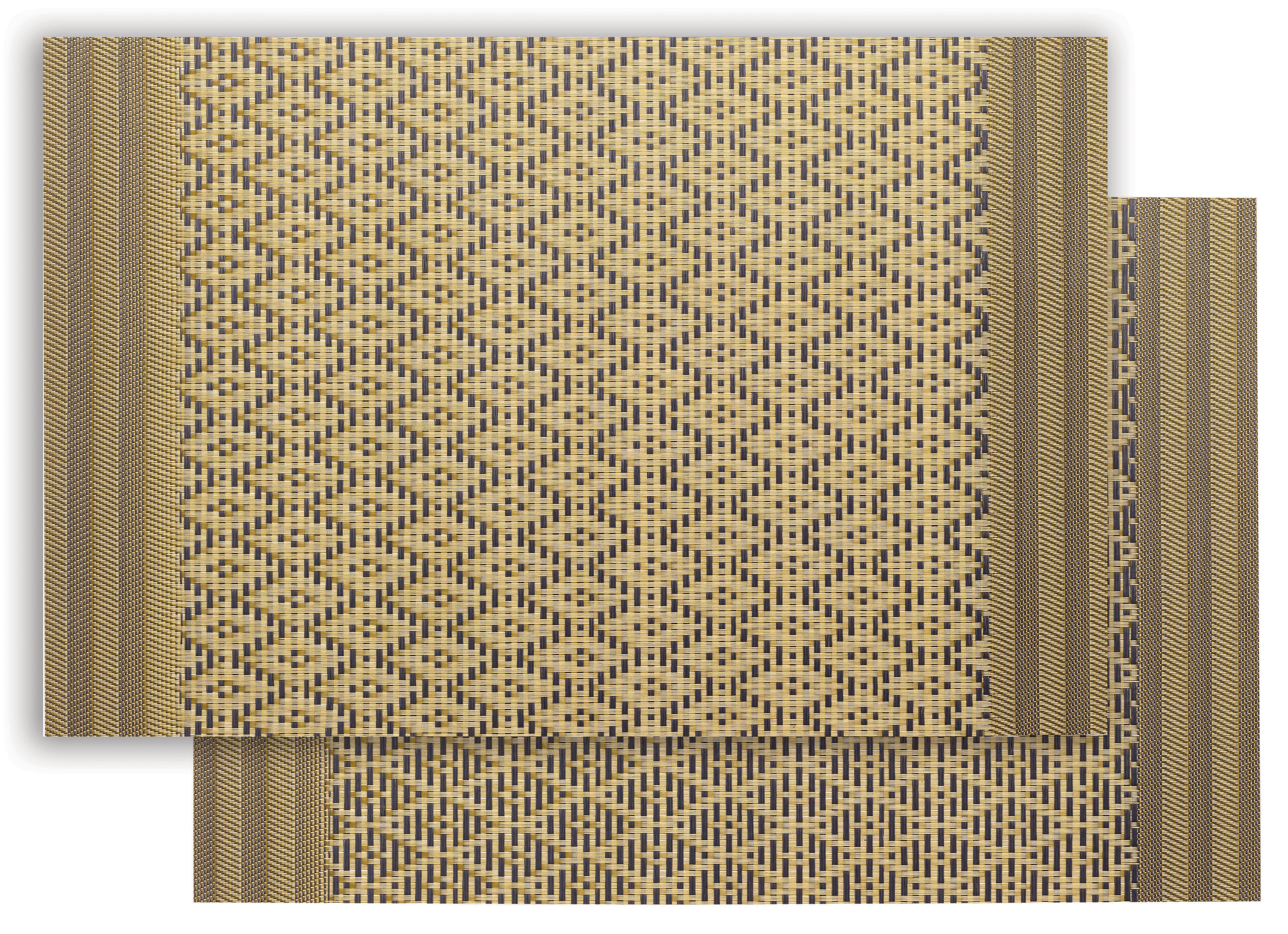 Kadra placemat set Noir/Or 33 X 45
