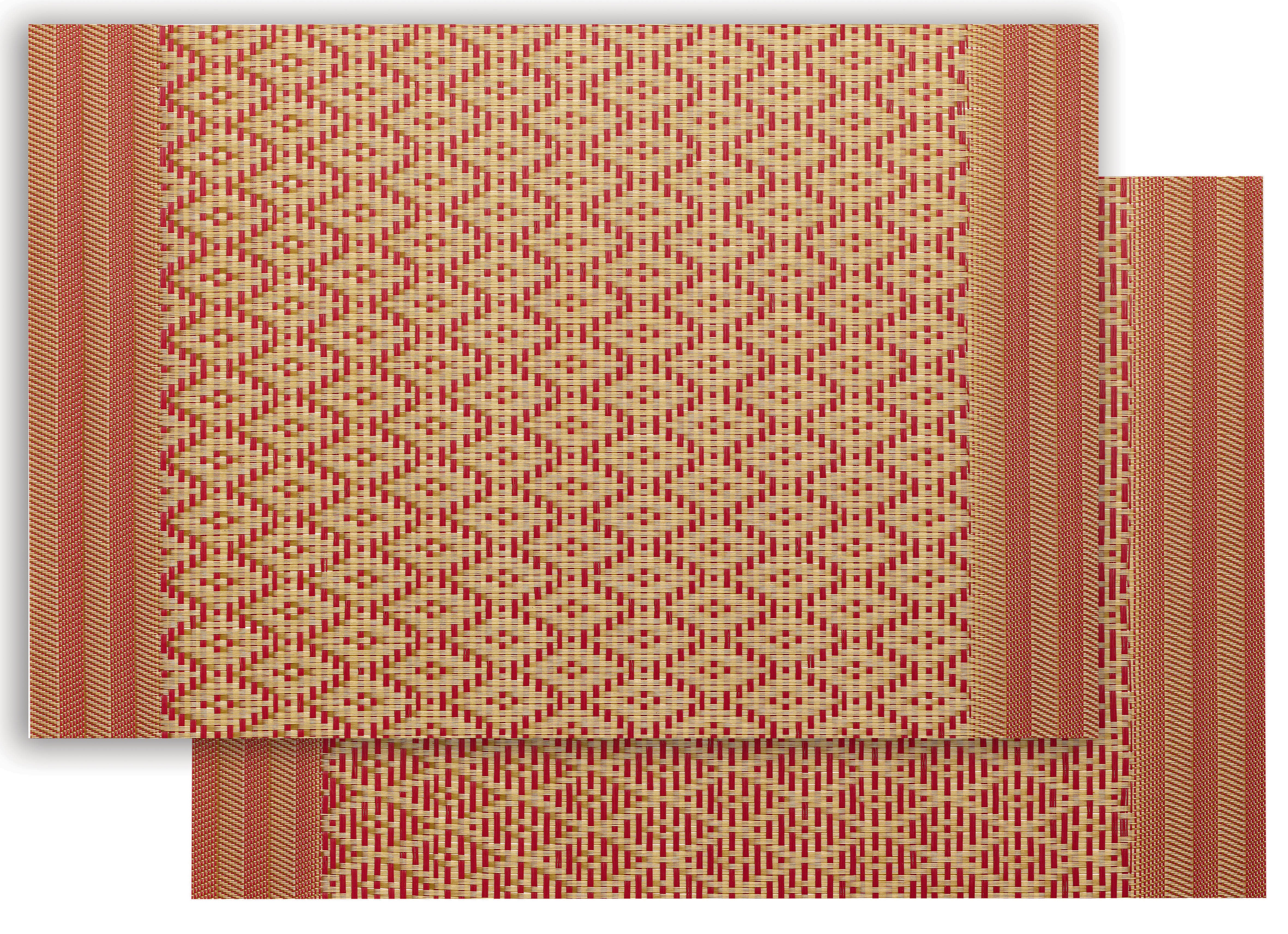 Kadra placemat set Rouge/Or 33 X 45
