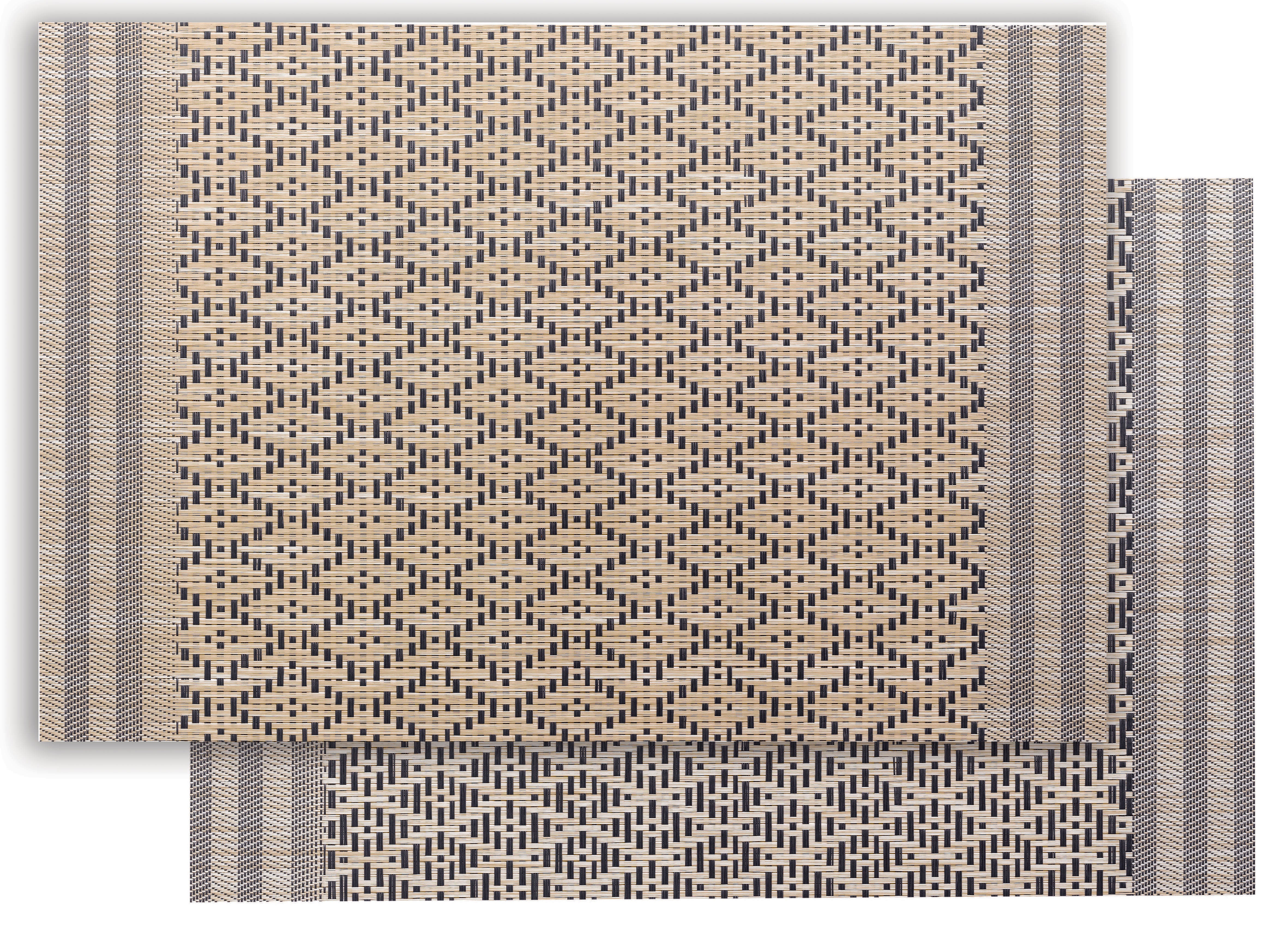 Kadra placemat set Naturel/Noir 33 X 45