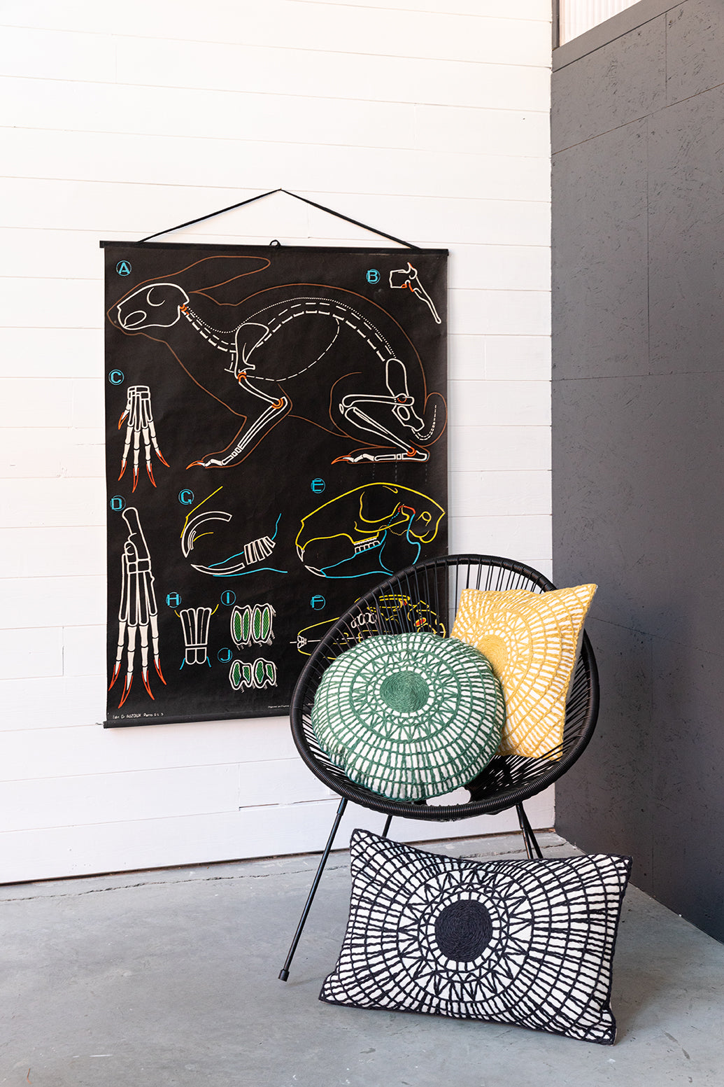 Geborduurd kussen Noa Épicéa 45 X 45