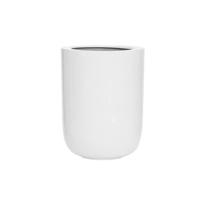 Pottery Pots - Bloempot Dice L, Hoogglans Wit