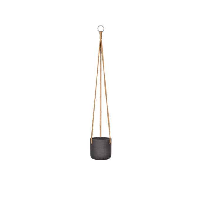 Pottery Pots - Bloempot Charlie XS (hanging) Black Washed, Zwart Washed