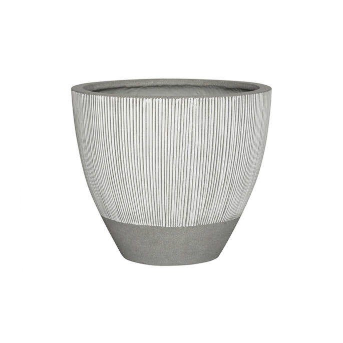 Pottery Pots - Bloempot Jesslyn XXS, Wit Gestreept