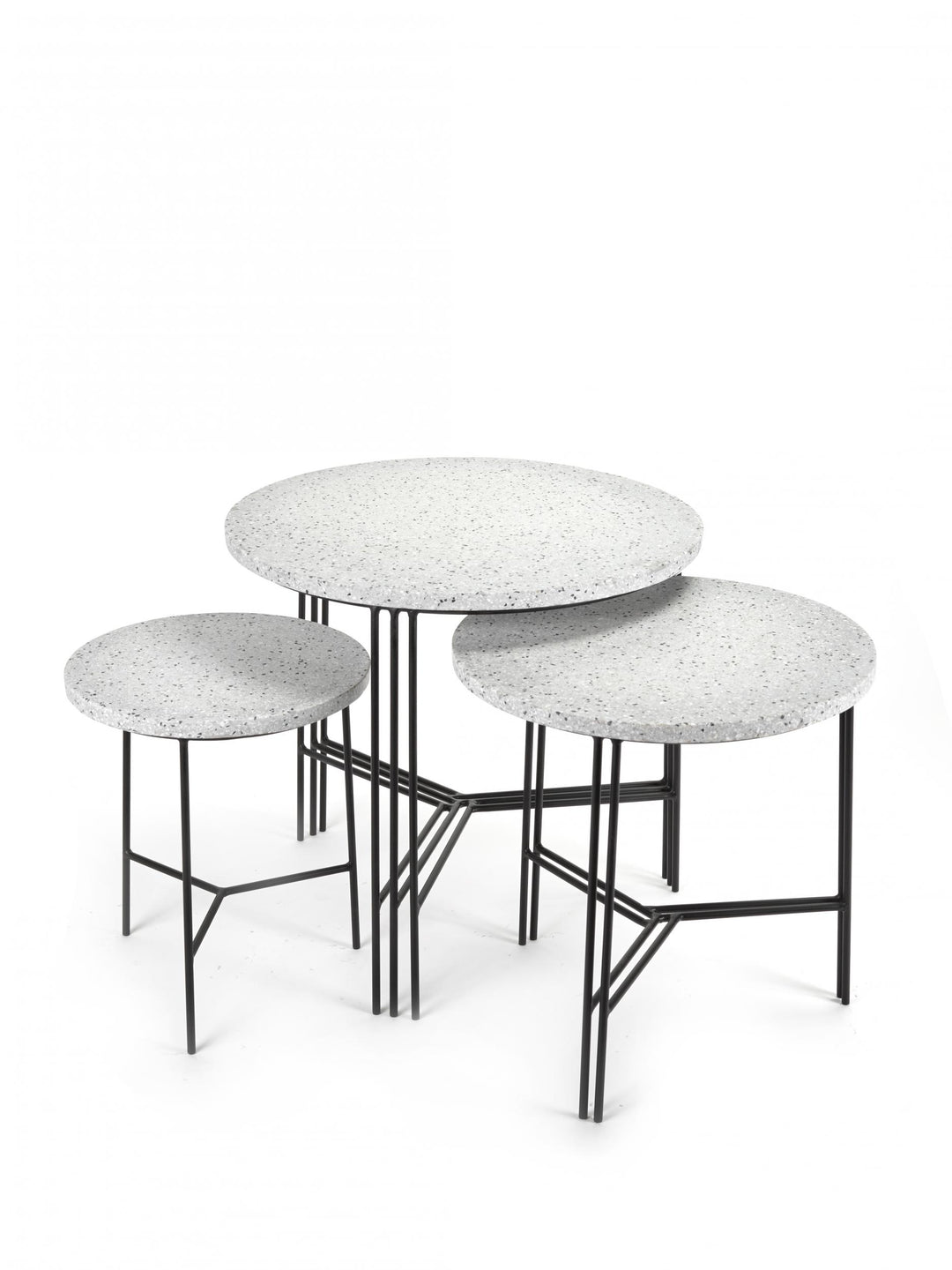 Serax - Antonino Sciortino - Bijzettafel L Zwart/Grijs Terrazzo