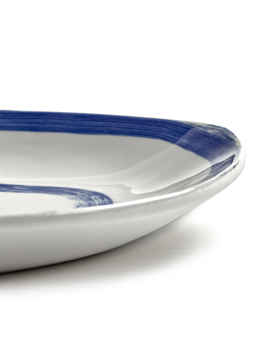 Serax - Annebet Philips - Serveerbord Wit Blauw Ovaal 01 Line-up
