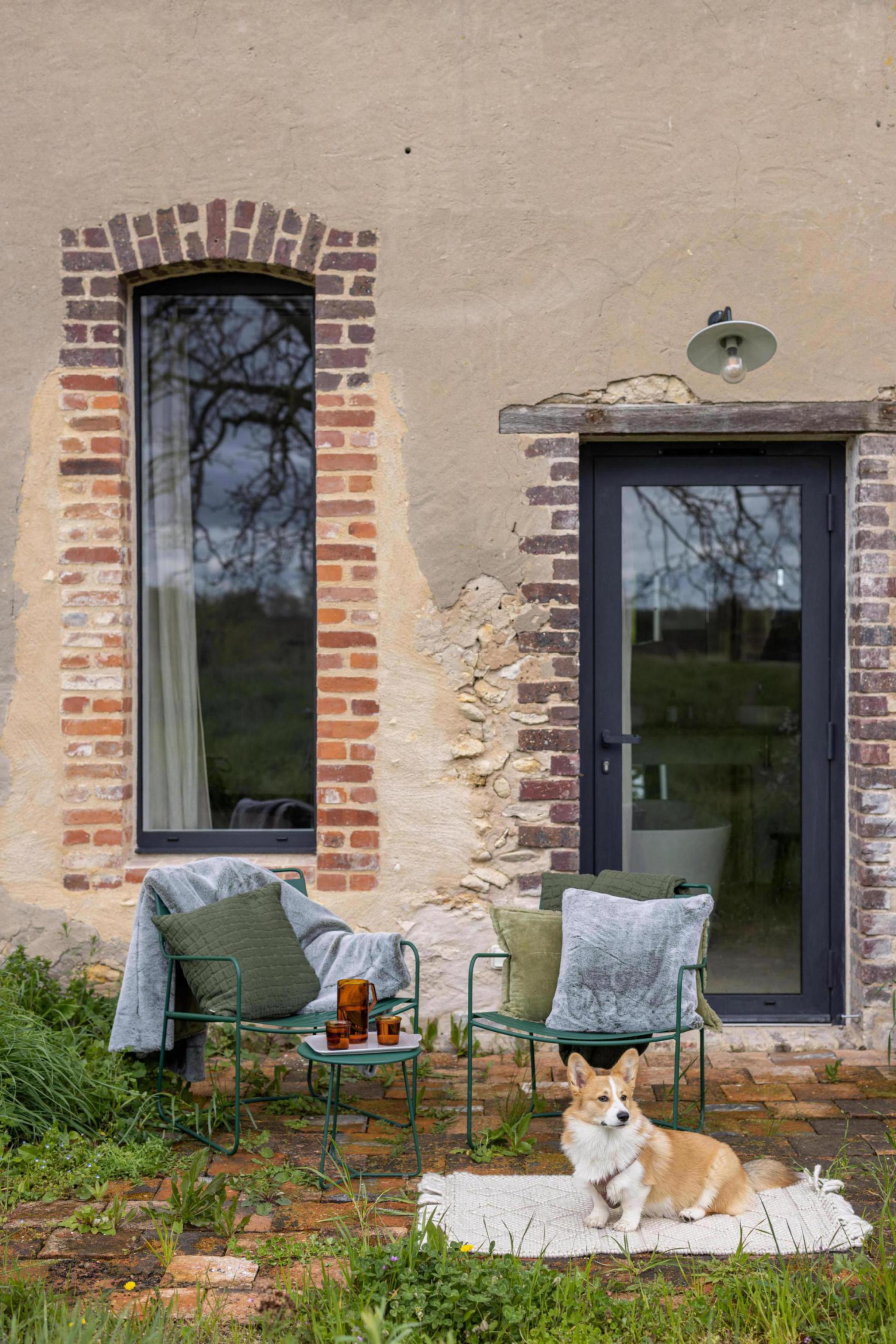 Effen kussen Fara Olive 45 X 45