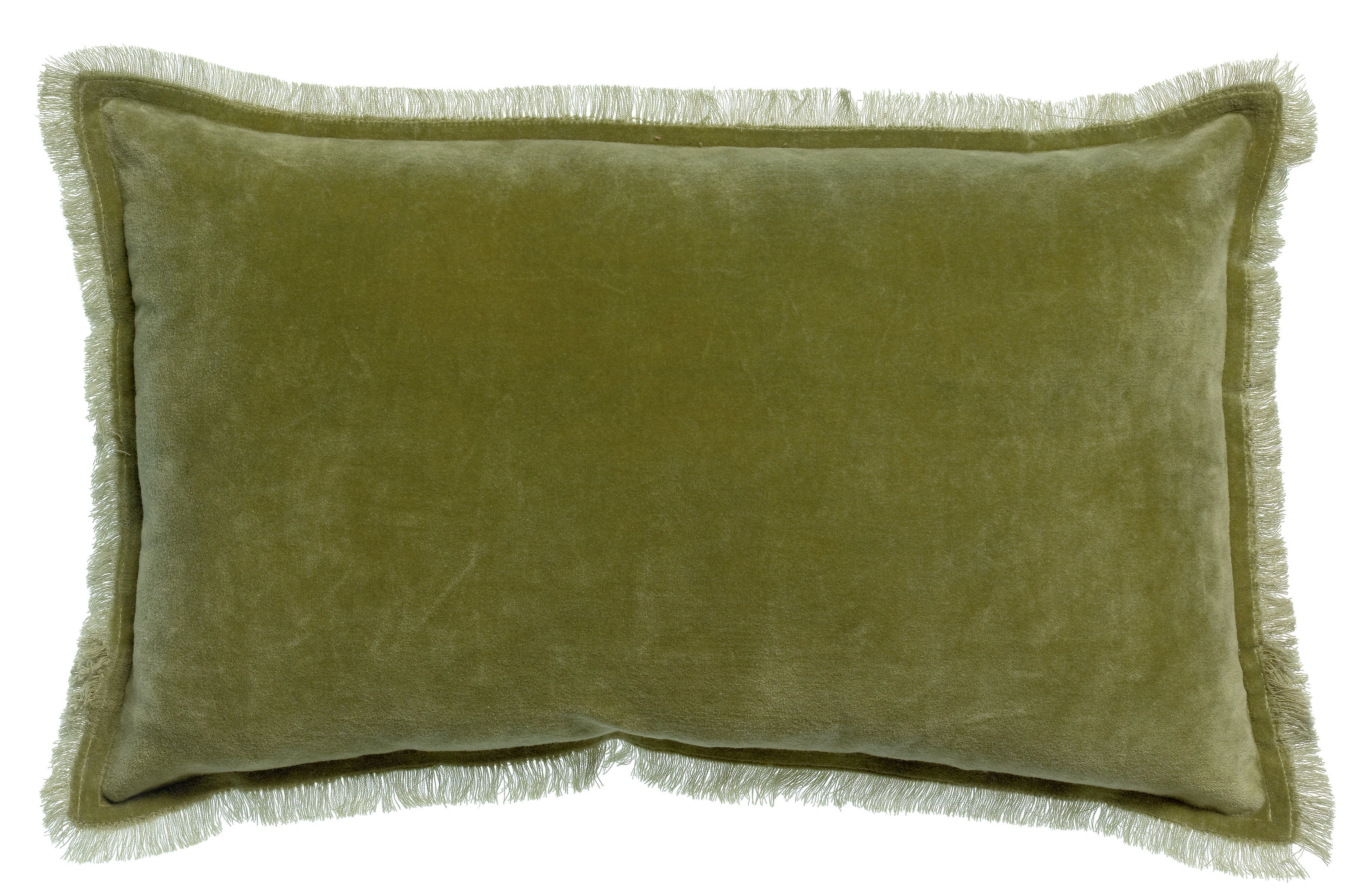 Effen kussen Fara Olive 30 X 50