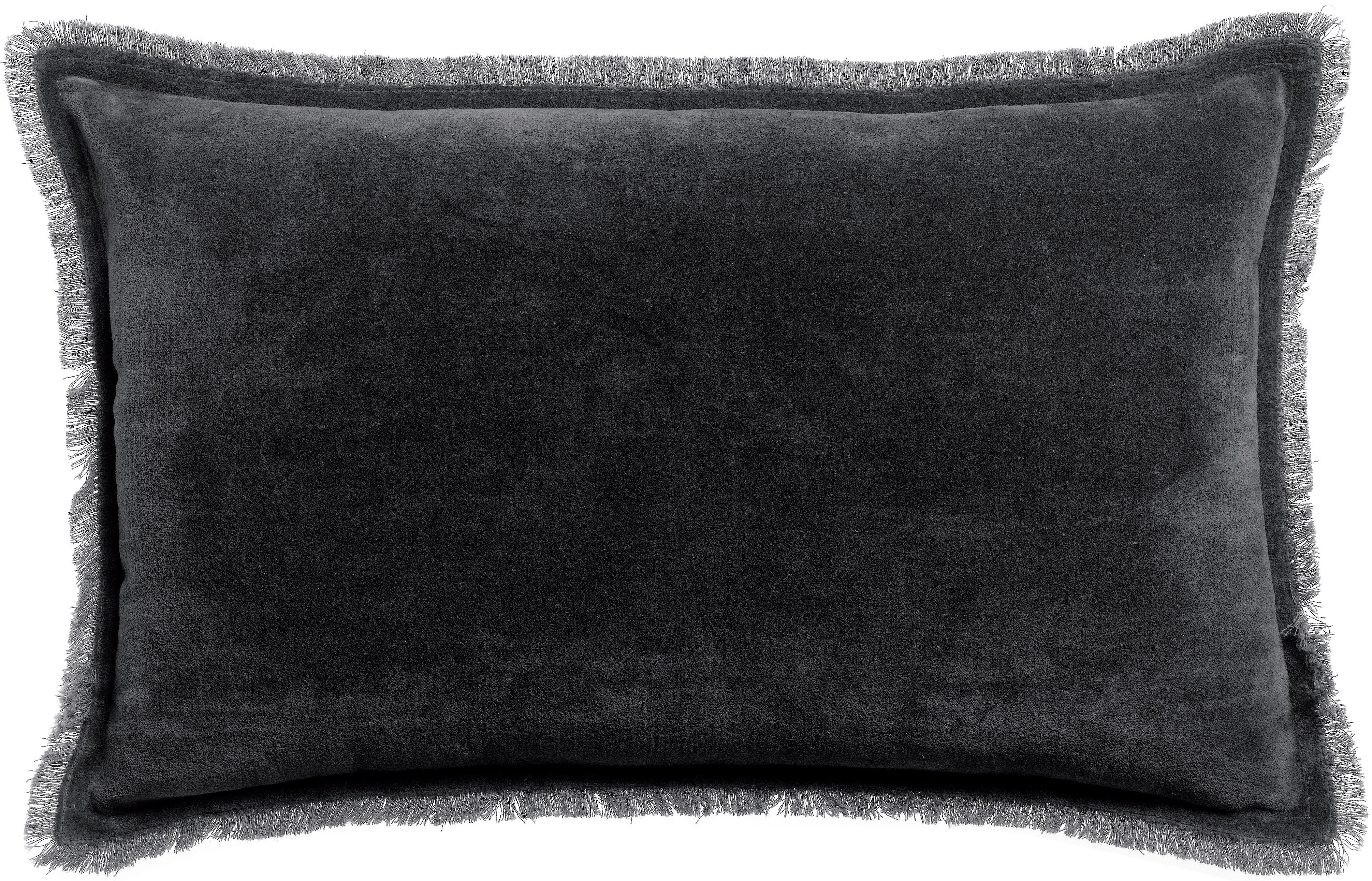 Effen kussen Fara Caviar 30 X 50