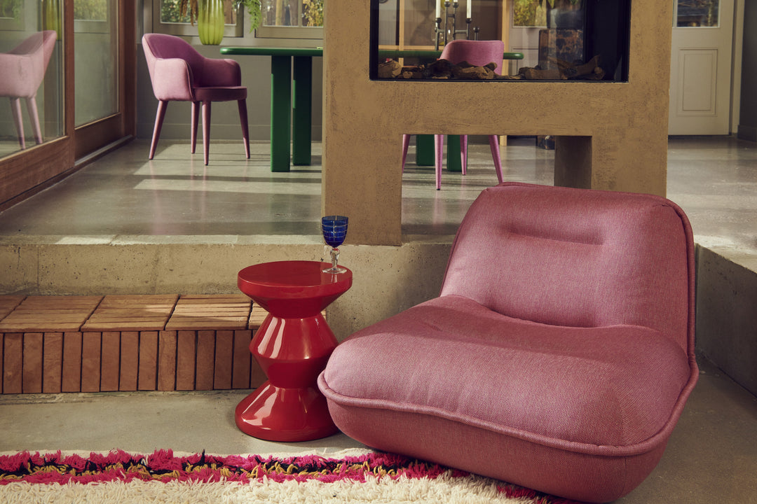 Polspotten - Kruk Zig Zag Rood