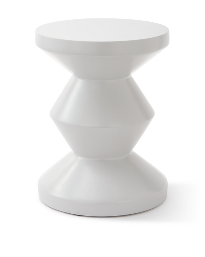 Polspotten - Kruk Zig Zag Outdoor Wit