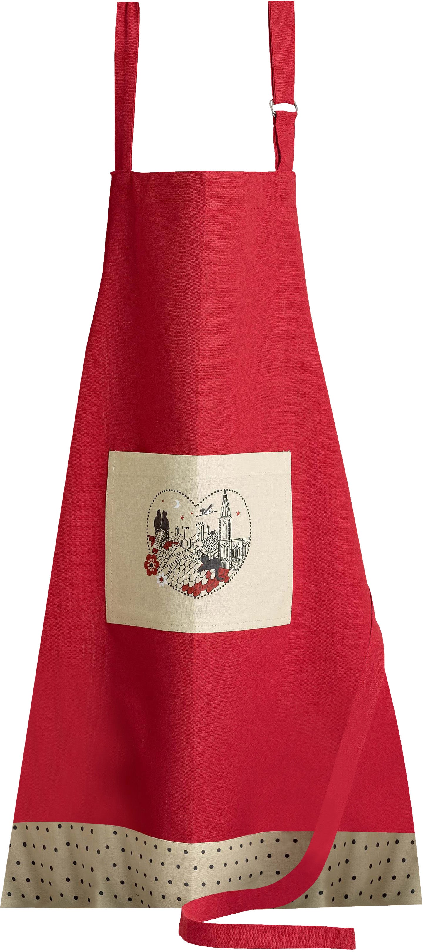 Keukenschort Chats Coeur Rouge 72 X 85