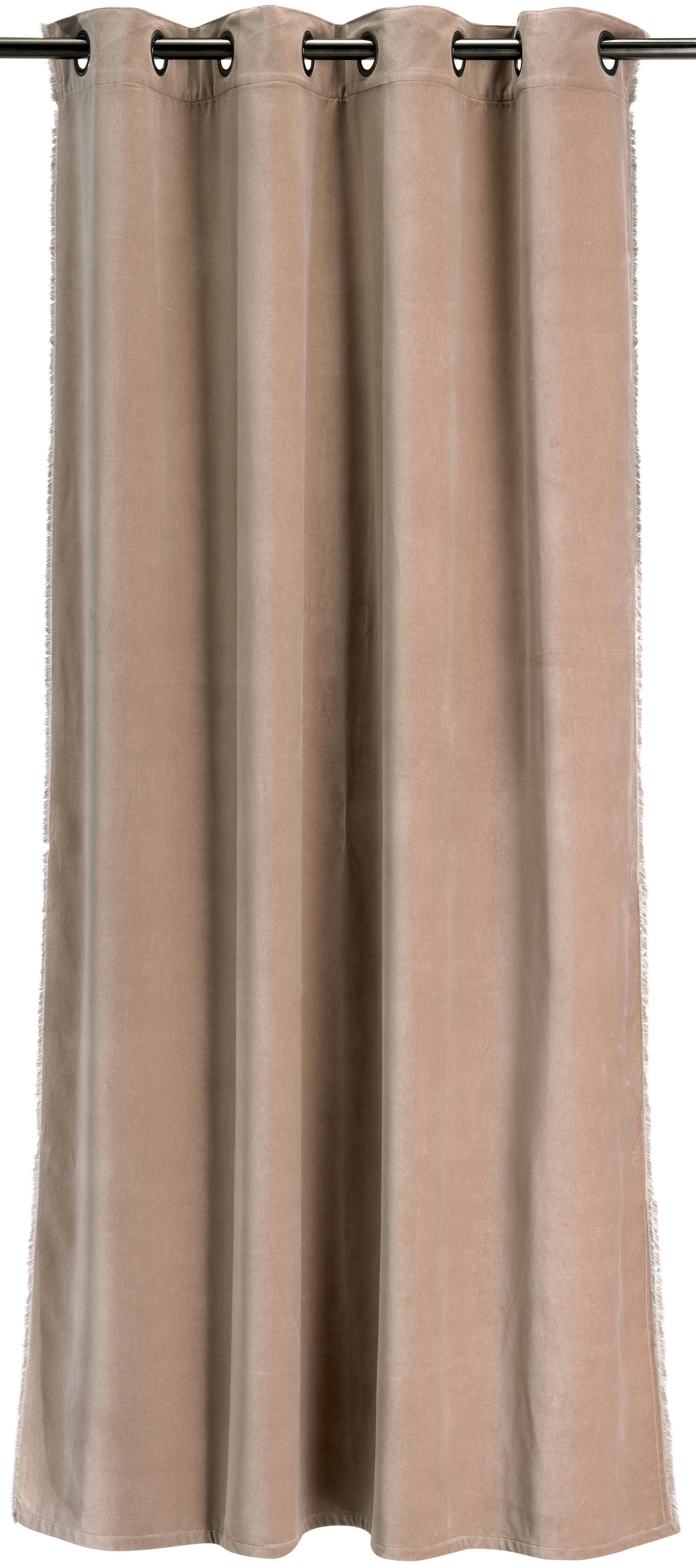 Effen gordijn Fara Taupe 135 X 280