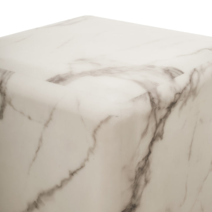 Polspotten - Zuil Marble Look Wit L