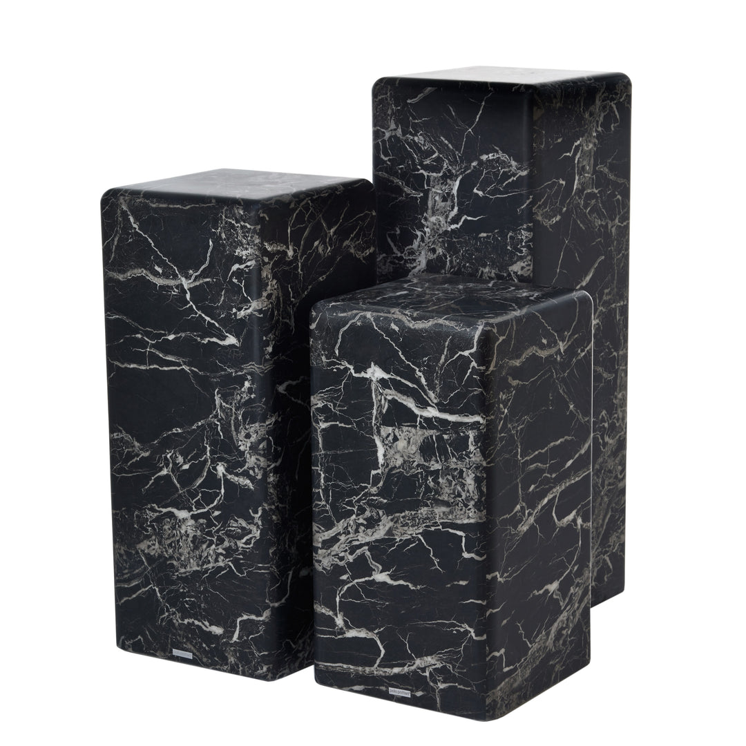Polspotten - Zuil Marble Look Zwart L
