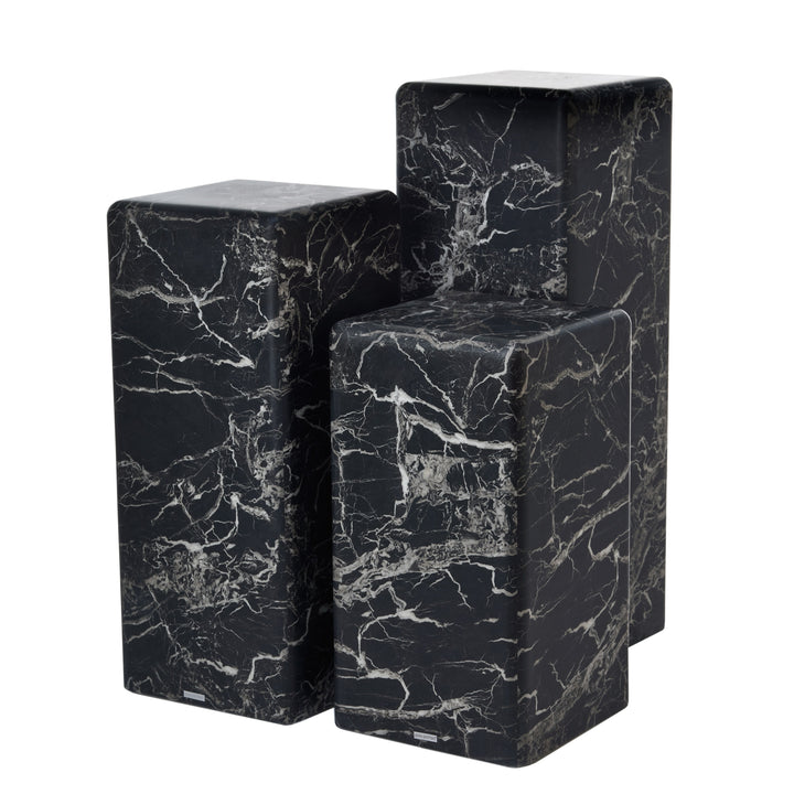 Polspotten - Zuil Marble Look Zwart L