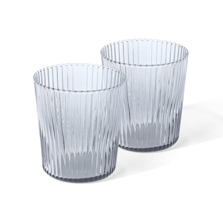 Paveau - Ribbed glas 18 cl Twilight - Set van 2