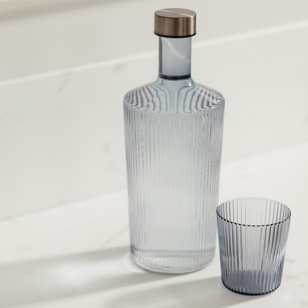 Paveau - Ribbed glas 18 cl Twilight - Set van 2