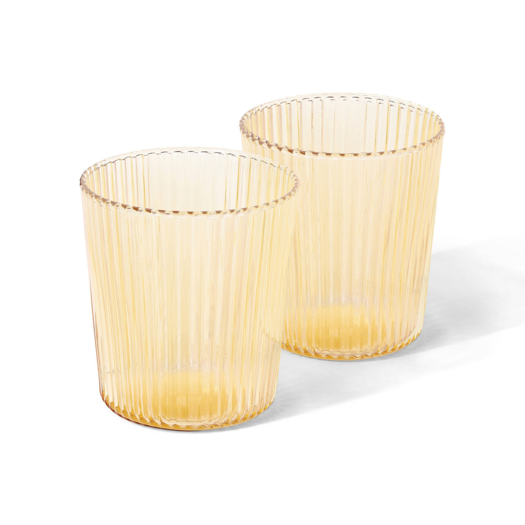 Paveau - Ribbed glas 18 cl Cable - Set van 2