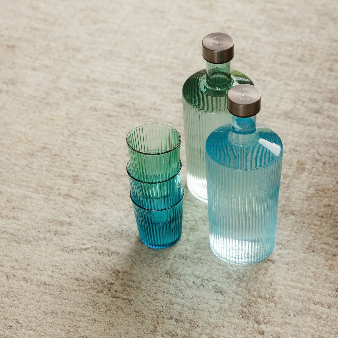 Paveau - Ribbed glas 18 cl Lucky - Set van 2