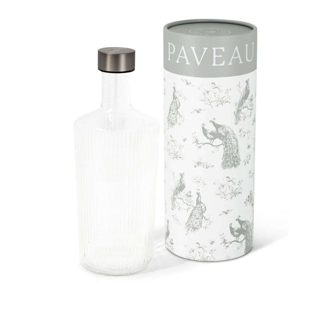 Paveau - Ribbed fles large 1,25 L Wit Haven