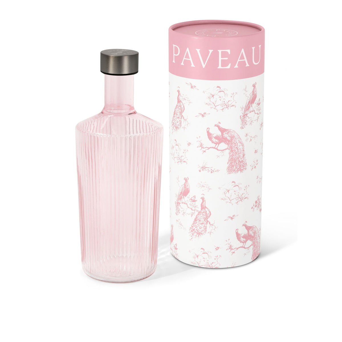 Paveau - Ribbed fles large 1,25 L Roze