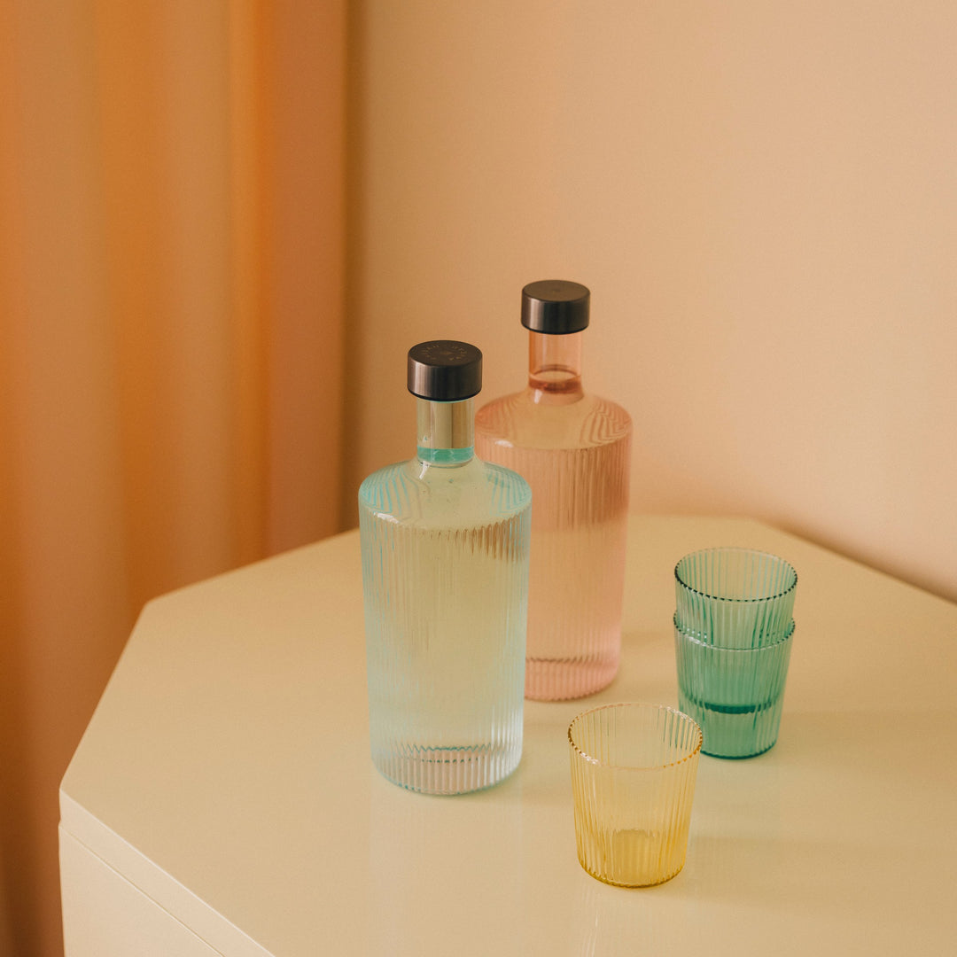 Paveau - Ribbed fles large 1,25 L Roze
