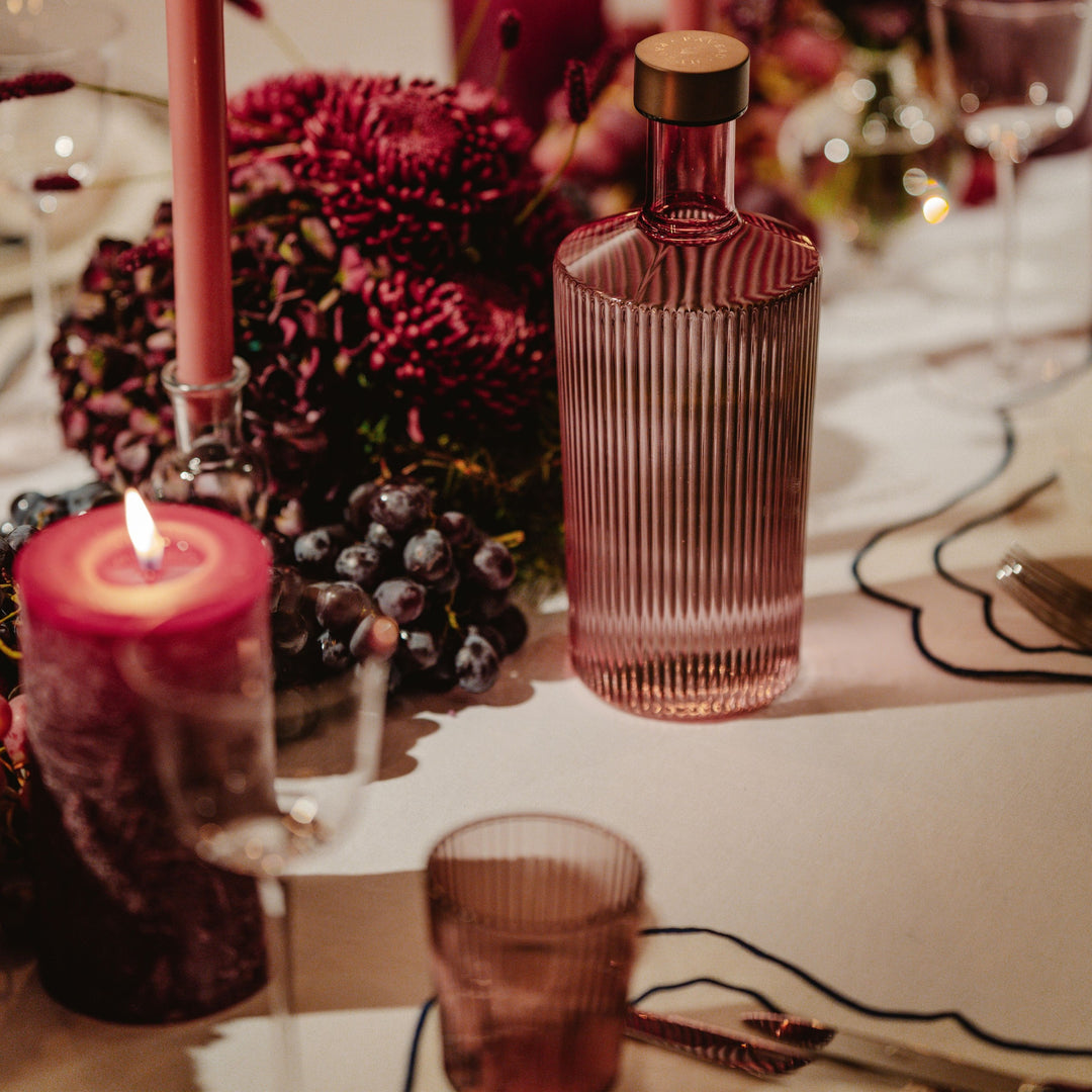 Paveau - Ribbed geschenkset 1 fles + 2 glazen - Broome