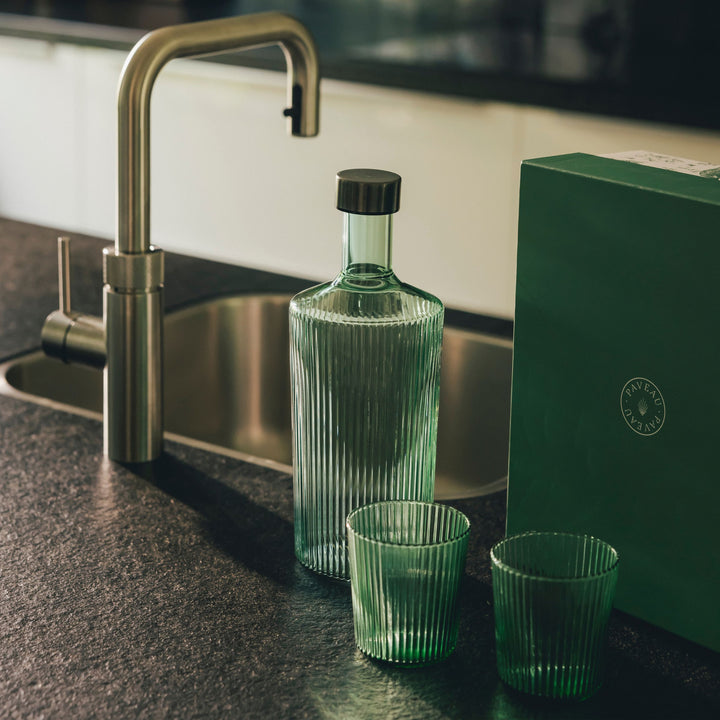 Paveau - Ribbed geschenkset 1 fles + 2 glazen - Bondi
