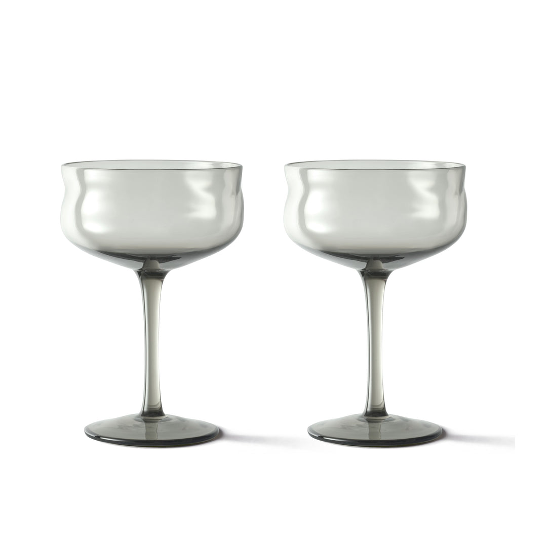 Paveau - Swirl coupeglas 26 cl Mist - Set van 2