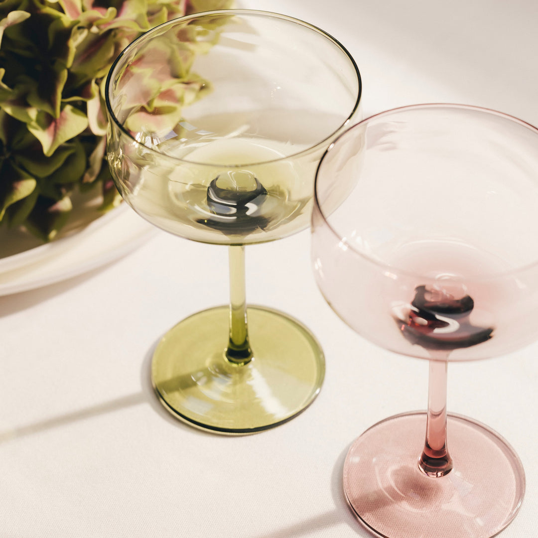 Paveau - Swirl coupeglas 26 cl Moss - Set van 2